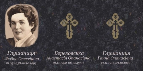 Эскиз художественного оформления памятника на троих человек